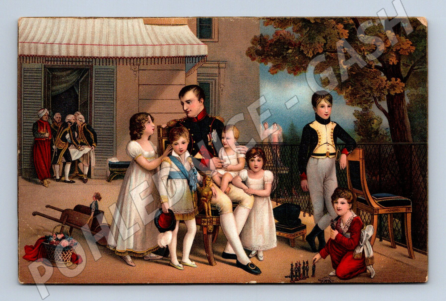 Pohlednice Napoleon a rodina Murat Versailles (M9761)