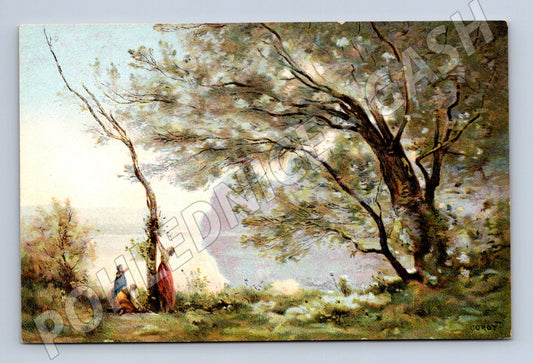 Postcard Corot landscape painting (M9763)