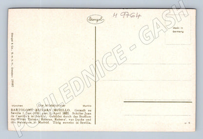Postcard Murillo dice players (M9764)