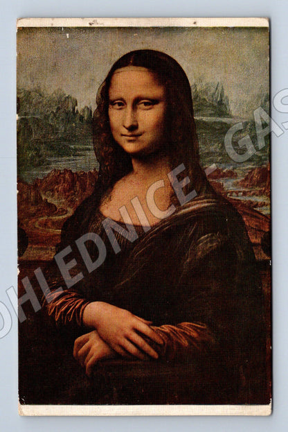 Pohlednice Mona Lisa Leonardo Louvre (M9777)