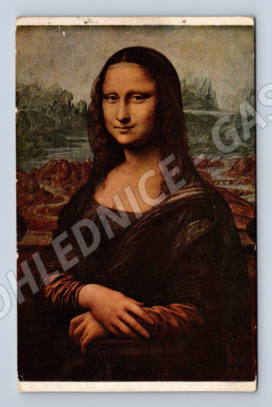 Pohlednice Mona Lisa Leonardo Louvre (M9777)