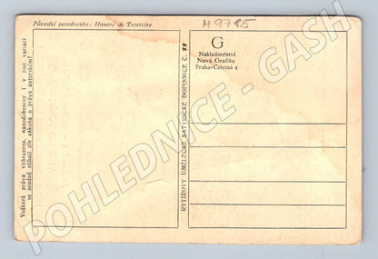 Pohlednice satira Honoré de Trotteire (M9785)