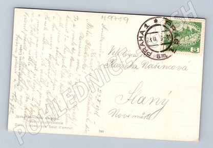 Pohlednice pramice na jezeře 1911 (M9789)