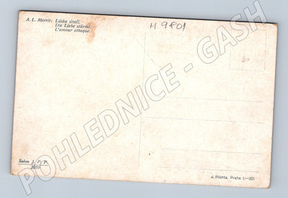 Postcard Merrit Love Attacks Plichta (M9801)