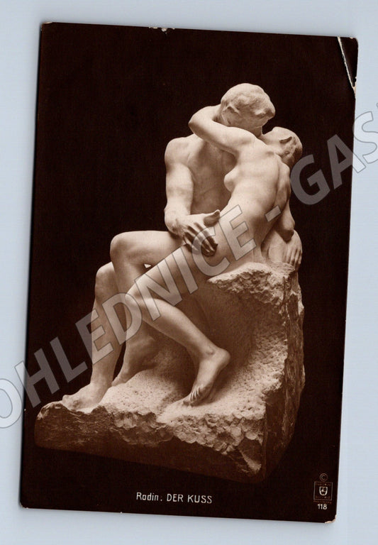 Pohlednice Rodin Polibek Der Kuss (M9804)