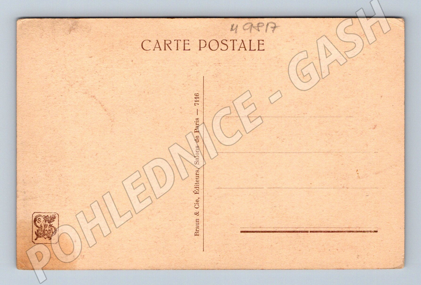 Postcard Liseuse nude MA Zwiller vintage (M9817)