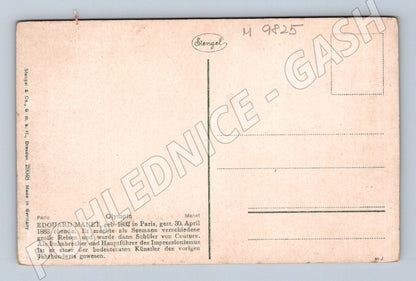 Postcard Manet Olympia famous painting (M9825)