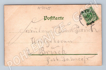 Postcard Hamburg flowers verse Reichspost (M9845)