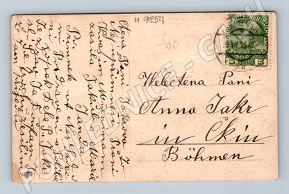 Postcard children's congratulations on the holiday of Bohemia (M9859)
