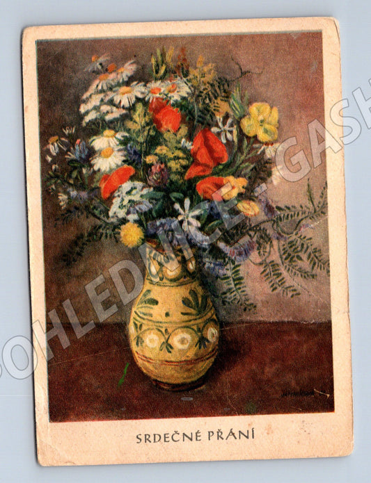Pohlednice Kytice L. Jamníková přání (M9881)