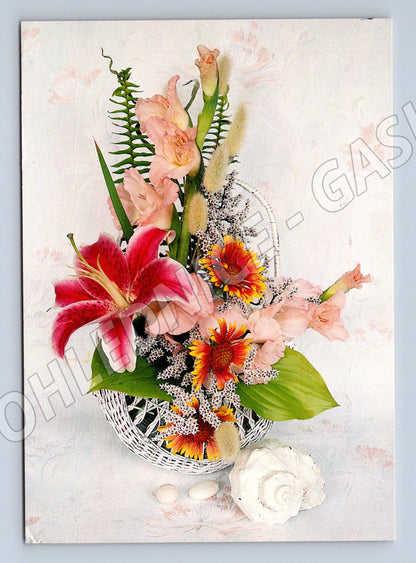 Postcard flowers large format Czech Republic GIPA (M9890)