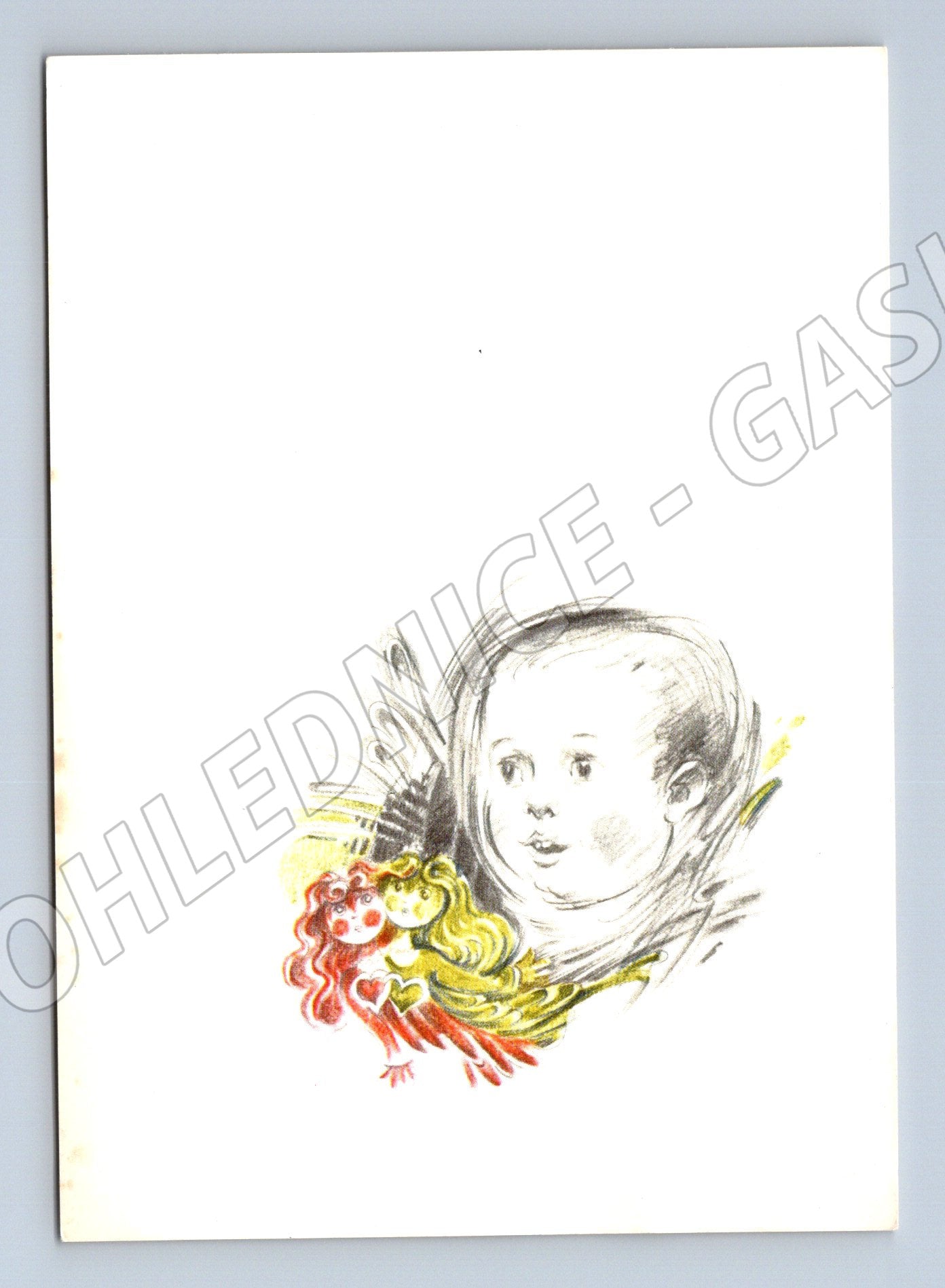 Postcard for the birth of a child 1984 A Vojtášek (M9911)