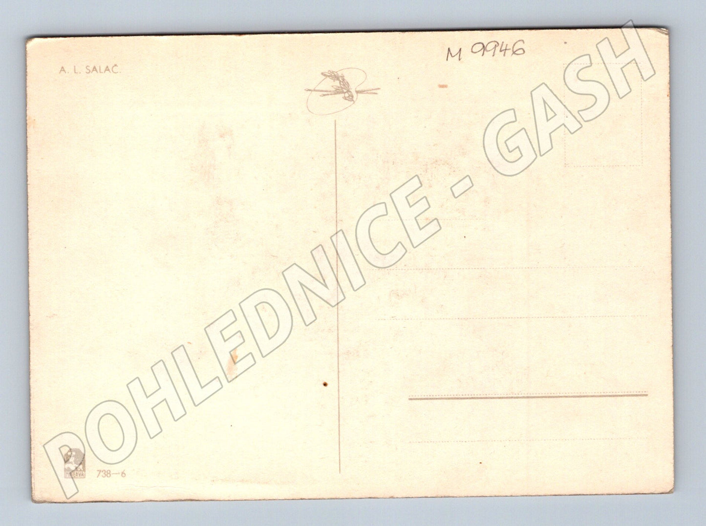 Postcard AL Salač children painting motif (M9946)