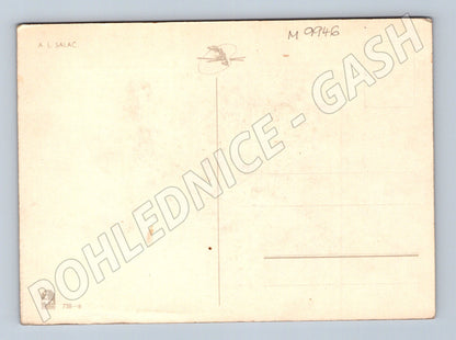 Postcard AL Salač children painting motif (M9946)