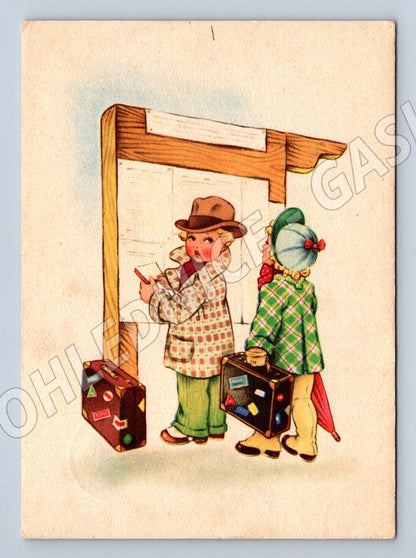 Postcard Czechoslovakia 1946 illustrated children, used (M9950)