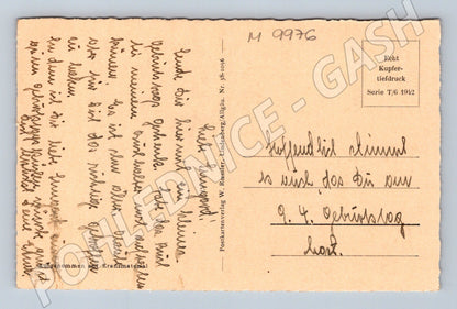 Historical postcard rose 1942 Germany (M9976)