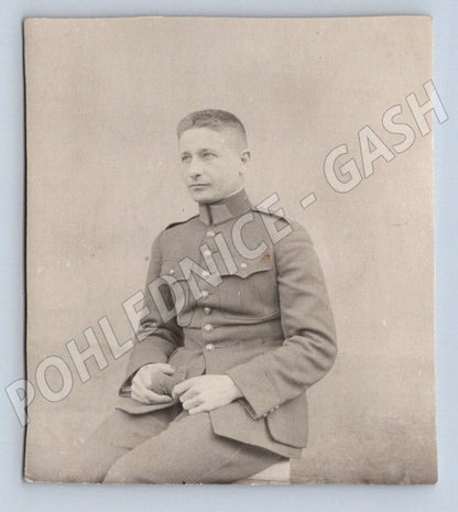 Pohlednice portrét muže v uniformě ČB (P1056)