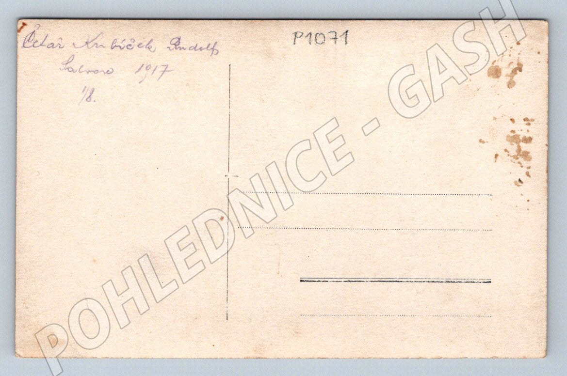Pohlednice četař Kubíček Rudolf 1917 (P1071)