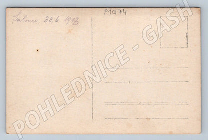 Pohlednice vojáci hrají šachy 1917 (P1074)
