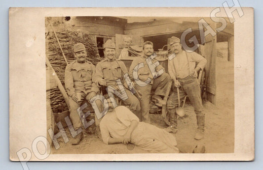 Pohlednice Rakousko Uhersko vojáci pevnostní dělostřelectvo (P1076)