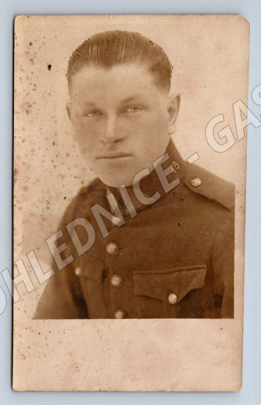 Pohlednice portrét muže v uniformě Jan Kolčaba Sepekov (P1102)