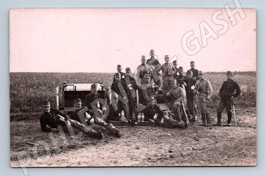 Pohlednice Čechy Rakousko uherská armáda vojáci u děla WW1 (P1112)