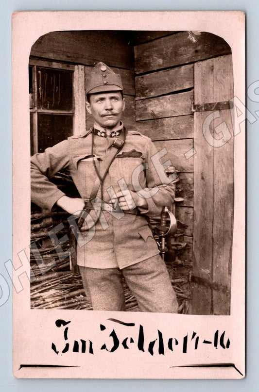 Pohlednice voják v uniformě první světová válka (P1136)
