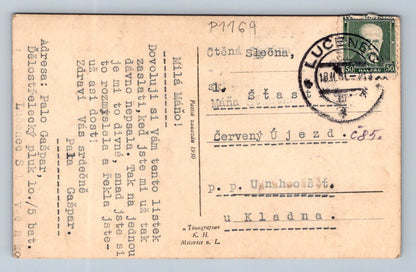 Pohlednice Lučenec strážní služba dělostřelecký pluk ČSR 1930 (P1169)