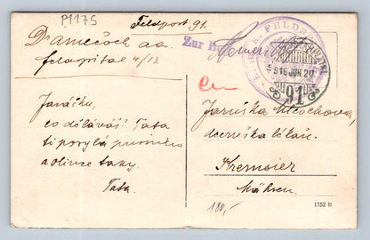 Pohlednice Feldpost nadporučík Verner Přerov 1916 (P1175)