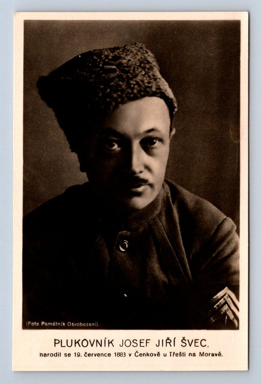 Pohlednice plukovník Josef Jiří Švec legionář raz zn 1934 (P1184)