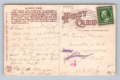Pohlednice USA Bloody Pond Shiloh Park 1910 (P1195)