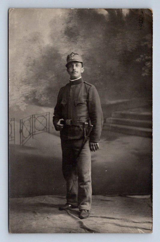Pohlednice voják v uniformě RU monarchie 1 světová válka 1915 (P1197)