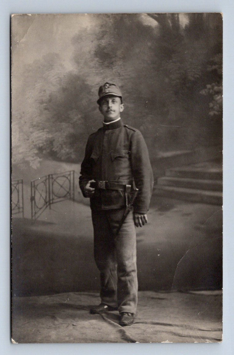 Pohlednice muž v uniformě portrét (P1198)