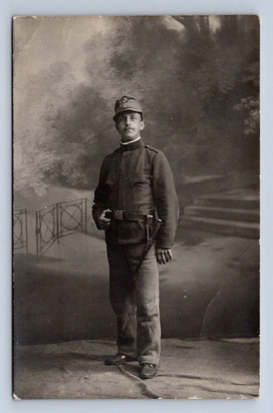 Pohlednice muž v uniformě portrét (P1198)