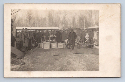 Pohlednice zimní trh s vojáky (P1218)