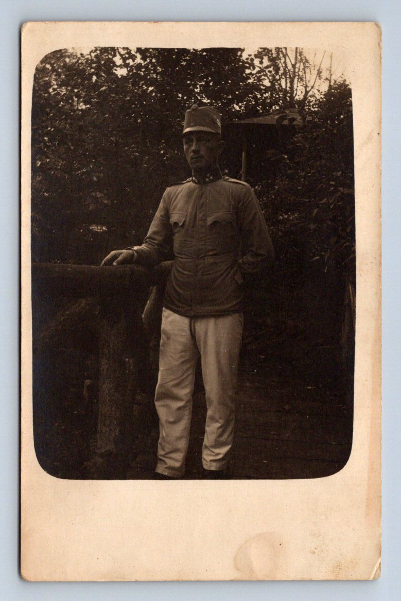 Pohlednice portrét muže v uniformě ČB voják (P1231)
