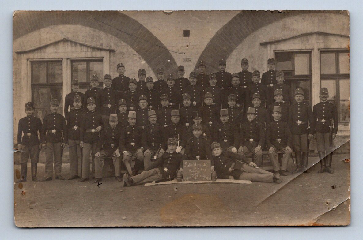 Pohlednice rakousko uherští vojáci dělostřelectvo 1908 (P1238)