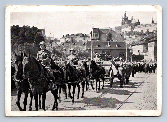 Pohlednice Praha pohřeb prezidenta u Mánesova mostu (P1246)