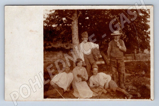 Pohlednice etnografická vojáci 1 světová válka 1917 (P1254)