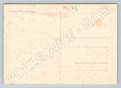 Pohlednice Praha Václavské náměstí osvobození 1945 (P1275)