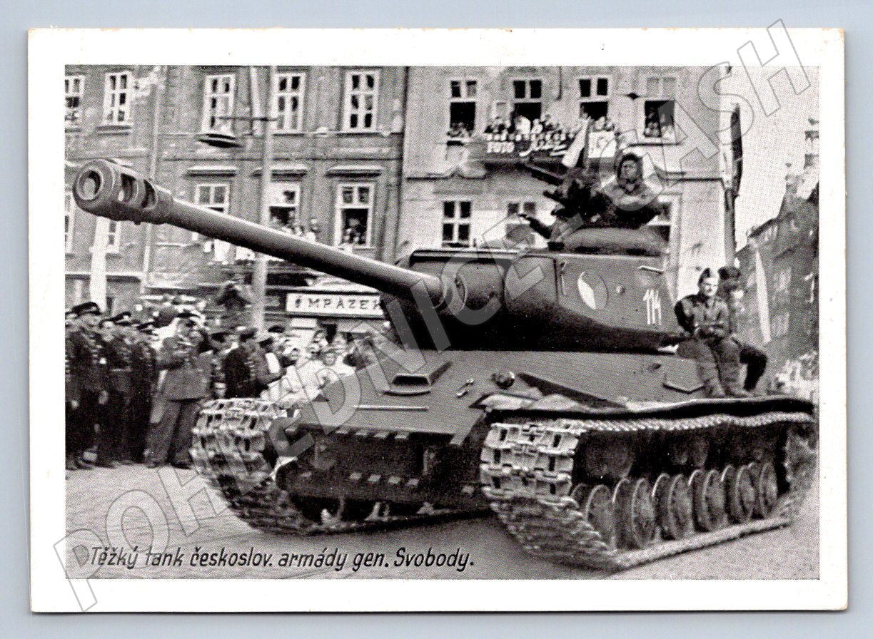 Pohlednice těžký tank čs armády gen Svobody ČB (P1279)