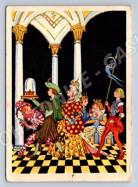 Pohlednice SSSR Andersen Princezna na hrášku ilustrovaná (P1310)