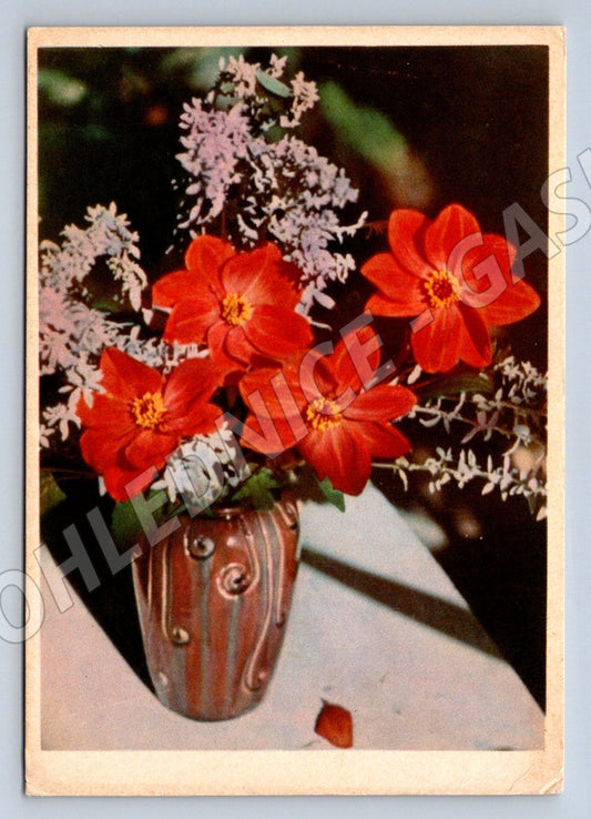 Pohlednice SSSR květinové aranžmá (P1316)