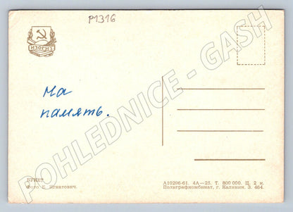 Pohlednice SSSR květinové aranžmá (P1316)