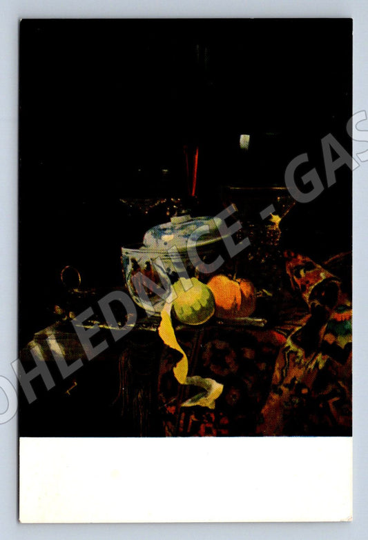 Pohlednice Willem Kalf zátiší Kunstpostkartenkalender 1967 (P1348)