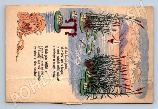 Pohlednice ilustrovaná s poezií ČSR (P1408)
