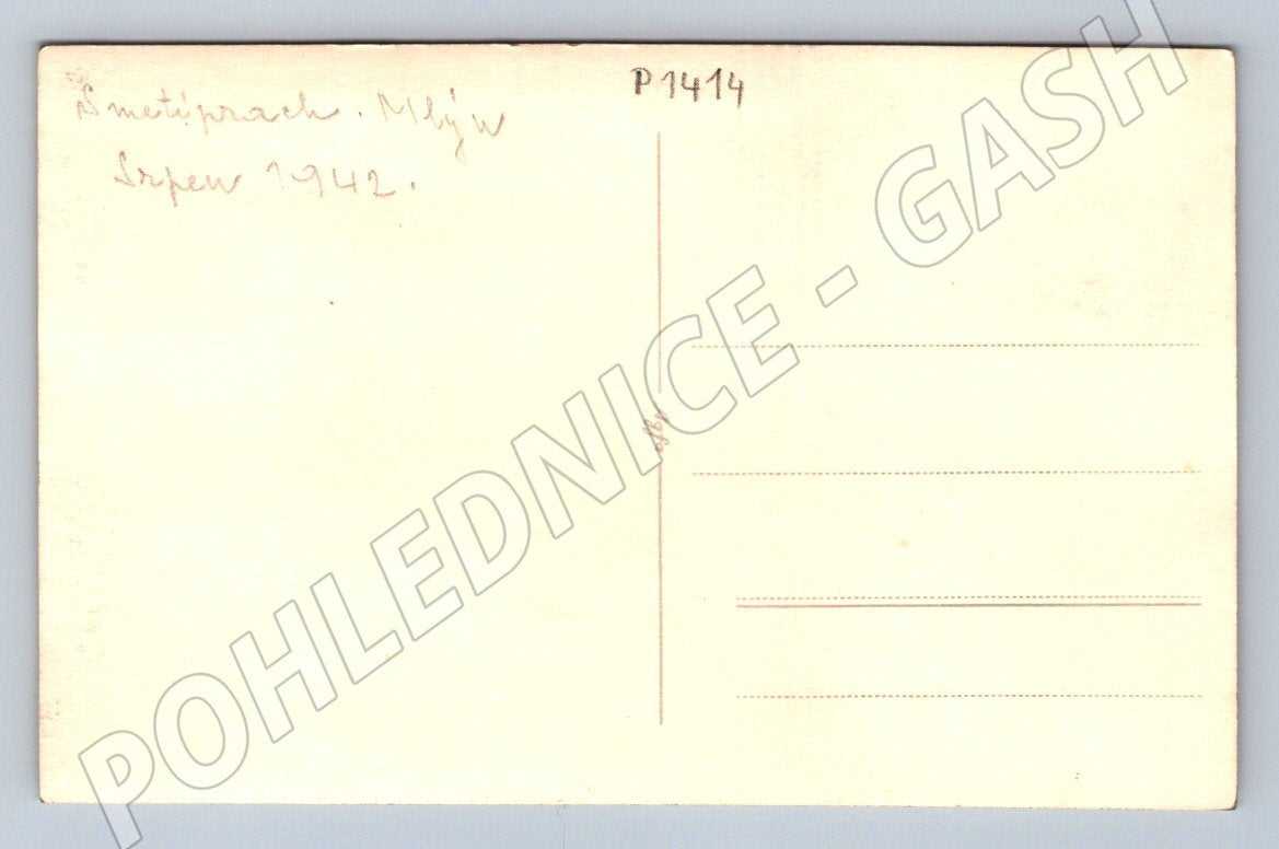 Pohlednice Smetiprachy historický mlýn 1942 (P1414)