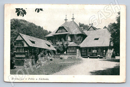 Pohlednice Peklo u Náchoda restaurace ČB (P1418)