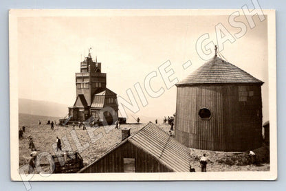Pohlednice Krkonoše meteorologická stanice a kaplička   (P1422)
