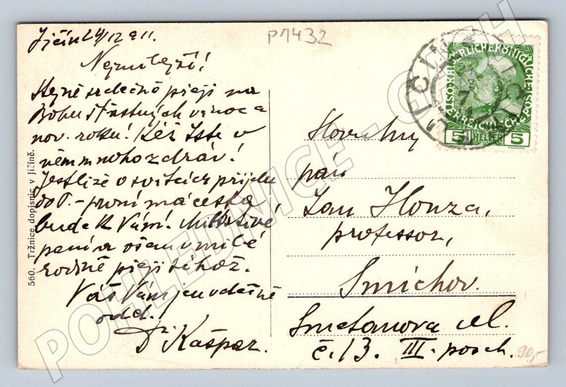 Pohlednice Jihlava alej líp ČB (P1432)
